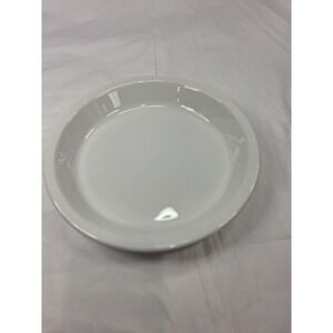 Corning Ware White Ceramic Pie Plate Round Baking Dish 9.5 Inch Vintage Style